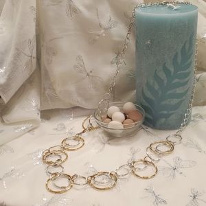 Beautiful gold and silver necklace